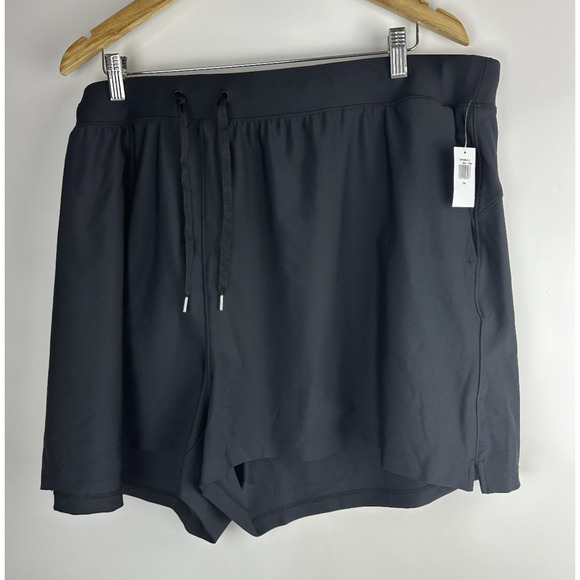 NWT Old Navy High Waisted PowerSoft Shorts Black 3" inseam Women's Plus Size 3X - Picture 10 of 11